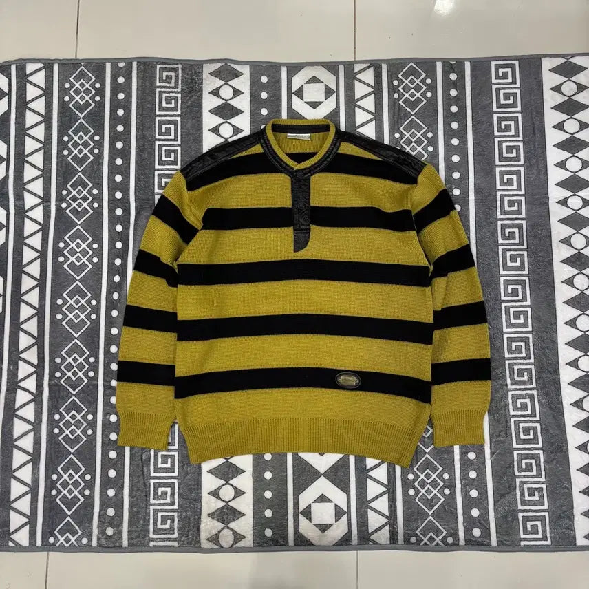 [BUNJANG] Adidas Stripe Knit Sweater L / 아디다스 스트라이프 니트 스웨터 L(nn147 긴팔 레더