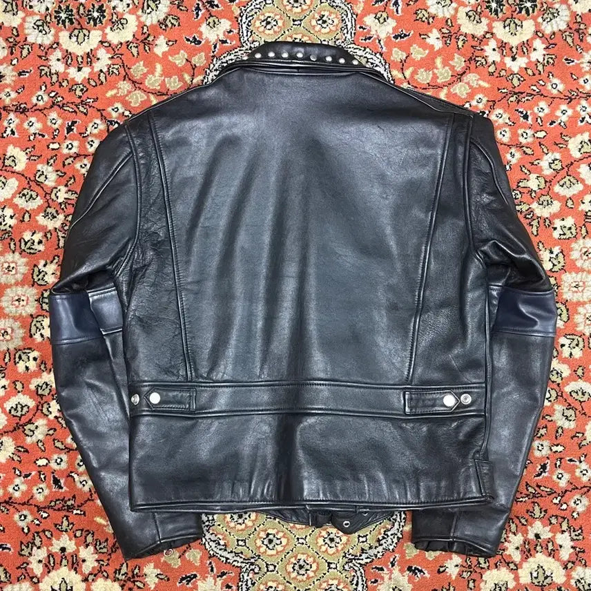 [BUNJANG] RBC Vintage Studded D-Pocket Double Rider Jacket / [L] RBC 빈티지 스터드 D포켓 더블 라이더 자켓