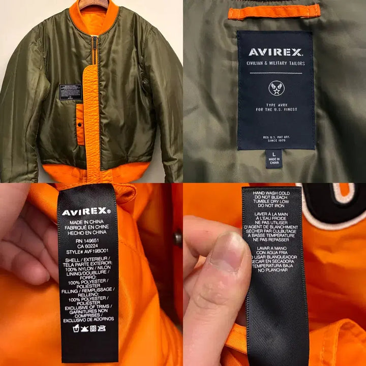 [BUNJANG] Avirex MA-1 USA Back Logo Flight Jacket / (L~XL)아비렉스 MA-1 USA 백로고 항공점퍼 플라이트자켓 마원