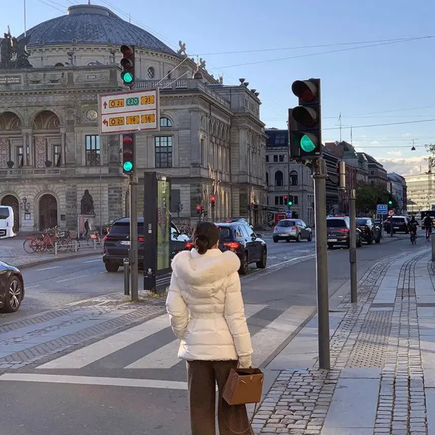 [BUNJANG] Around Uul Muli Goose Down Padding Cream M / 어라운드율 뮬리구스패딩 크림m