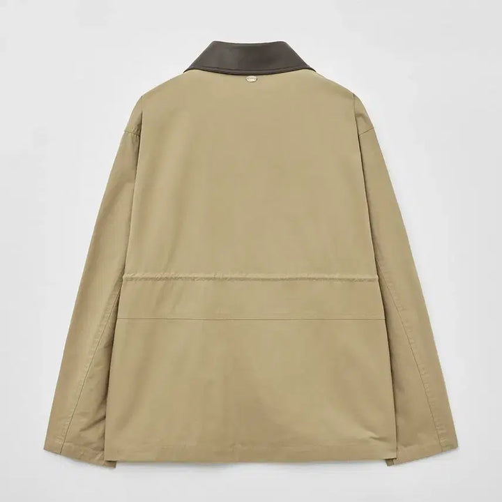 [BUNJANG] Mongdol Cotton Work Half Jacket - Beige / (새상품) 몽돌 mongdol 코튼 워크 하프 자켓 베이지
