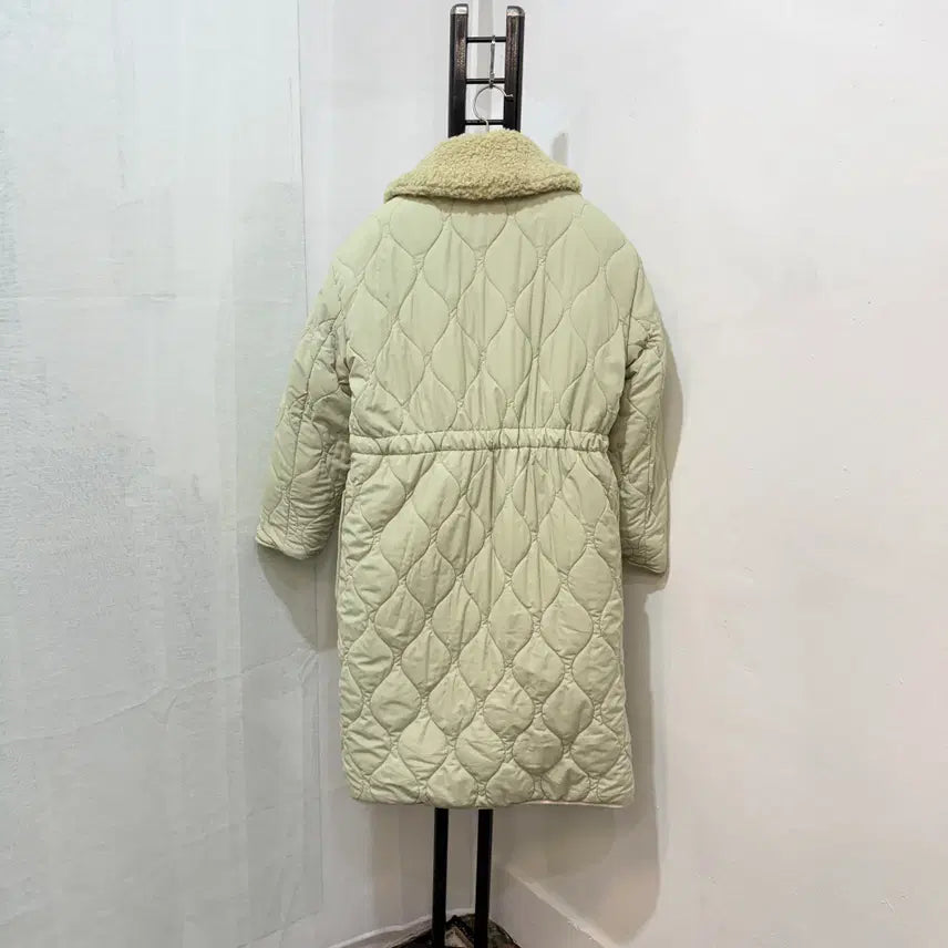 [BUNJANG] LINE Reversible Sherpa Long Coat / LINE 라인 리버시블 깔깔이 뽀글이 시어링롱코트 양면코트 4157