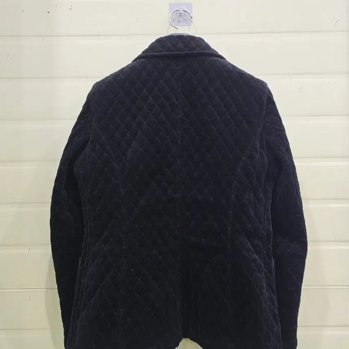 [BUNJANG] Black Velvet Quilted Jacket S / 마리아니 블랙 벨벳 퀼팅 자켓 S