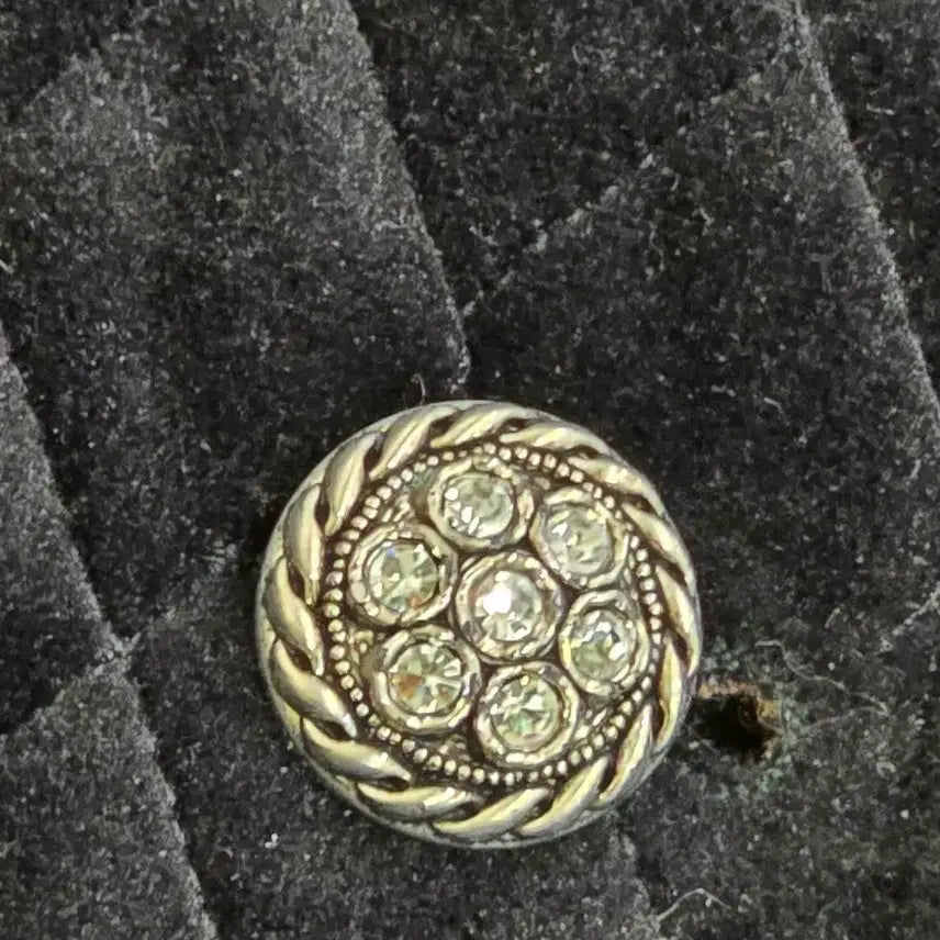 [BUNJANG] Black Velvet Quilted Jacket S / 마리아니 블랙 벨벳 퀼팅 자켓 S