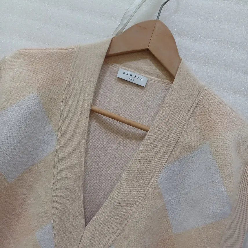 [BUNJANG] Sandro Cashmere Wool V-Neck Vest / 산드로 캐시미어 울 니트 브이넥 조끼 여성 오버핏 1 L 까지 사랑봉봉