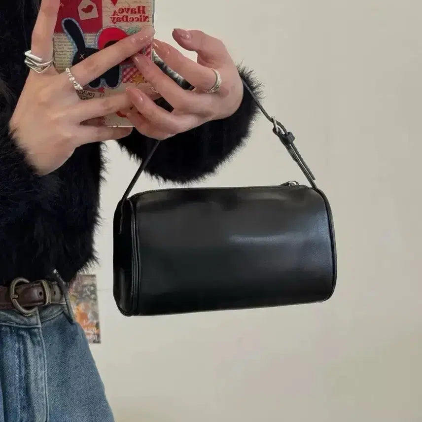 [BUNJANG] 90s Leather Mini Tote Bag / 새상품 고급 여성가방 90s 소가죽 미니 토트백