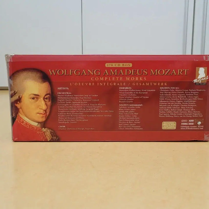 [BUNJANG] Mozart CD Collection 169 CD Set / (희귀) 모차르트 전집 CD세트 170CD 박스세트 (1장 없음)