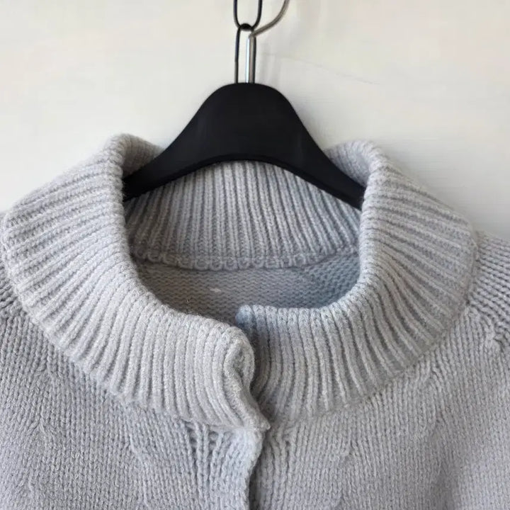 [BUNJANG] Gray Cape Knit Top / 44-66)연그레이 케이프니트 /새제품