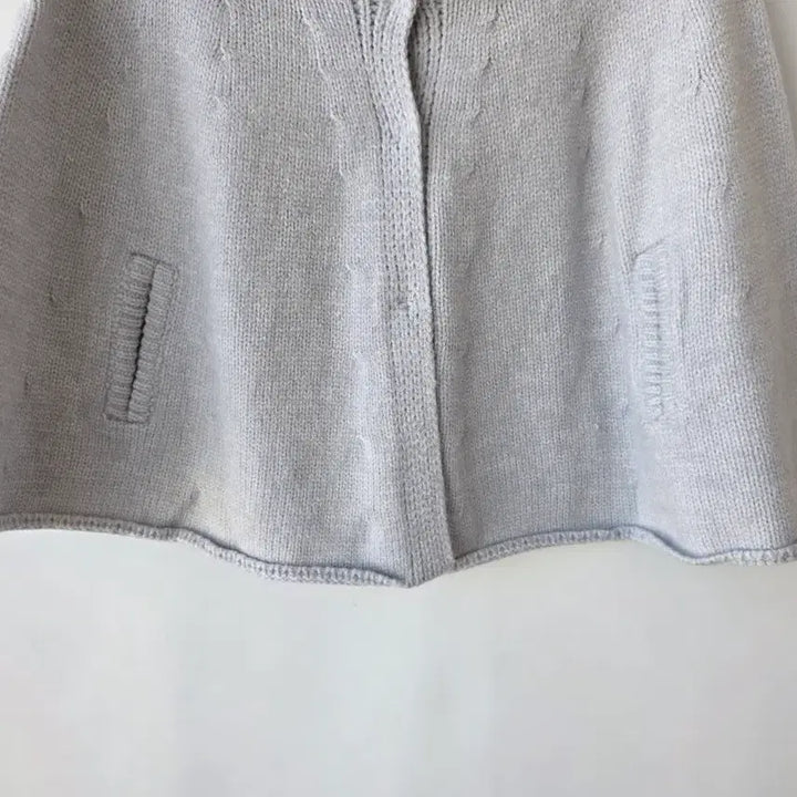 [BUNJANG] Gray Cape Knit Top / 44-66)연그레이 케이프니트 /새제품