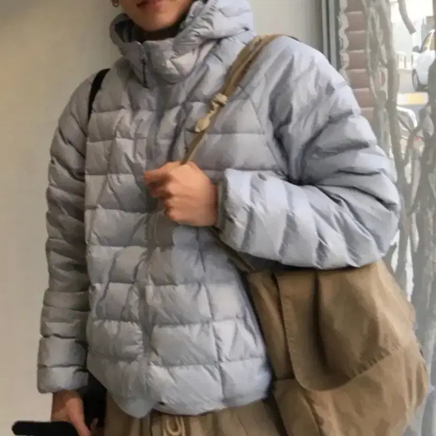 [BUNJANG] Light Blue Duck Down Lightweight Padded Jacket / 경량 패딩 덕다운 라이트블루 XL,2XL,3X사이즈 판매합니다.새상품