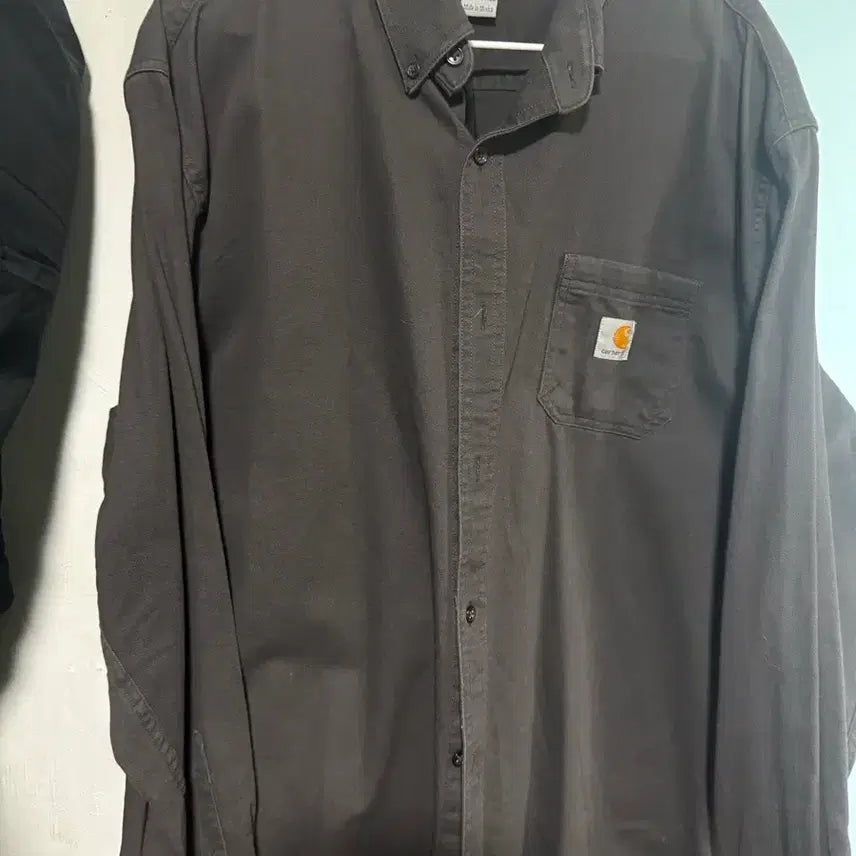 [BUNJANG] Carhartt Pocket Shirt Dark Brown XL / 칼하트 포켓 셔츠 다크브라운 xl