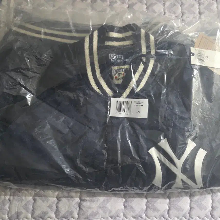 [BUNJANG] Polo Ralph Lauren Yankees Satin Varsity Jacket / [XXL] 폴로 랄프로렌 양키스 새틴 바시티 자켓