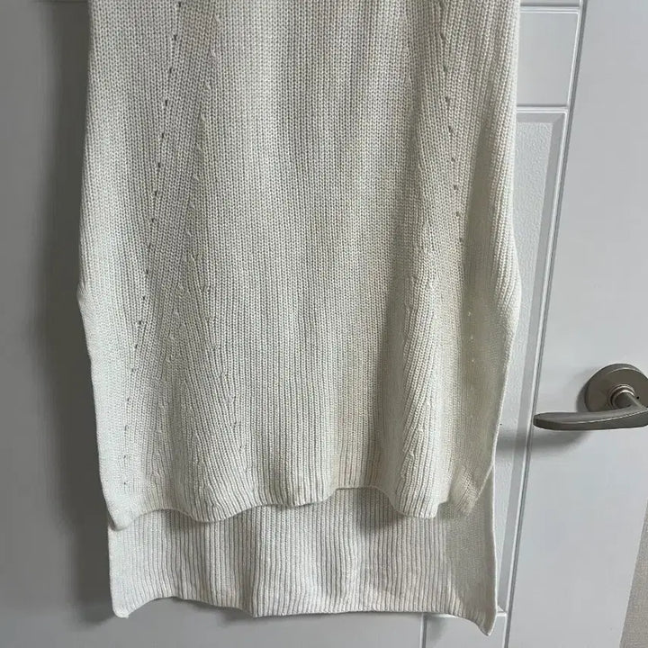 [BUNJANG] Vintage Knit Vest Dress 100% Cotton / (일본 수입 빈티지)니트 조끼 원피스 면100 M 뜨개 언발