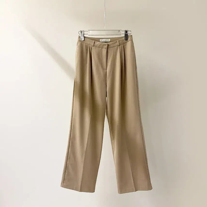 [BUNJANG] High-Waist Loose Fit Wide Slacks (B1632) / [원가이하세일] 하이웨스트 루즈핏 와이드 슬랙스 (B1632)