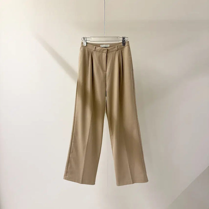 [BUNJANG] High-Waist Loose Fit Wide Slacks (B1632) / [원가이하세일] 하이웨스트 루즈핏 와이드 슬랙스 (B1632)