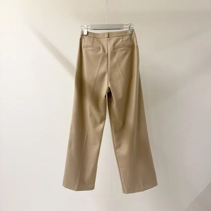 [BUNJANG] High-Waist Loose Fit Wide Slacks (B1632) / [원가이하세일] 하이웨스트 루즈핏 와이드 슬랙스 (B1632)