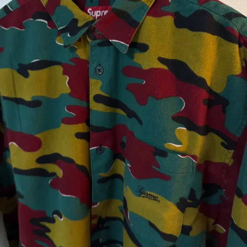 [SOLD OUT] [L]슈프림 플란넬 셔츠 카모 - 23FW