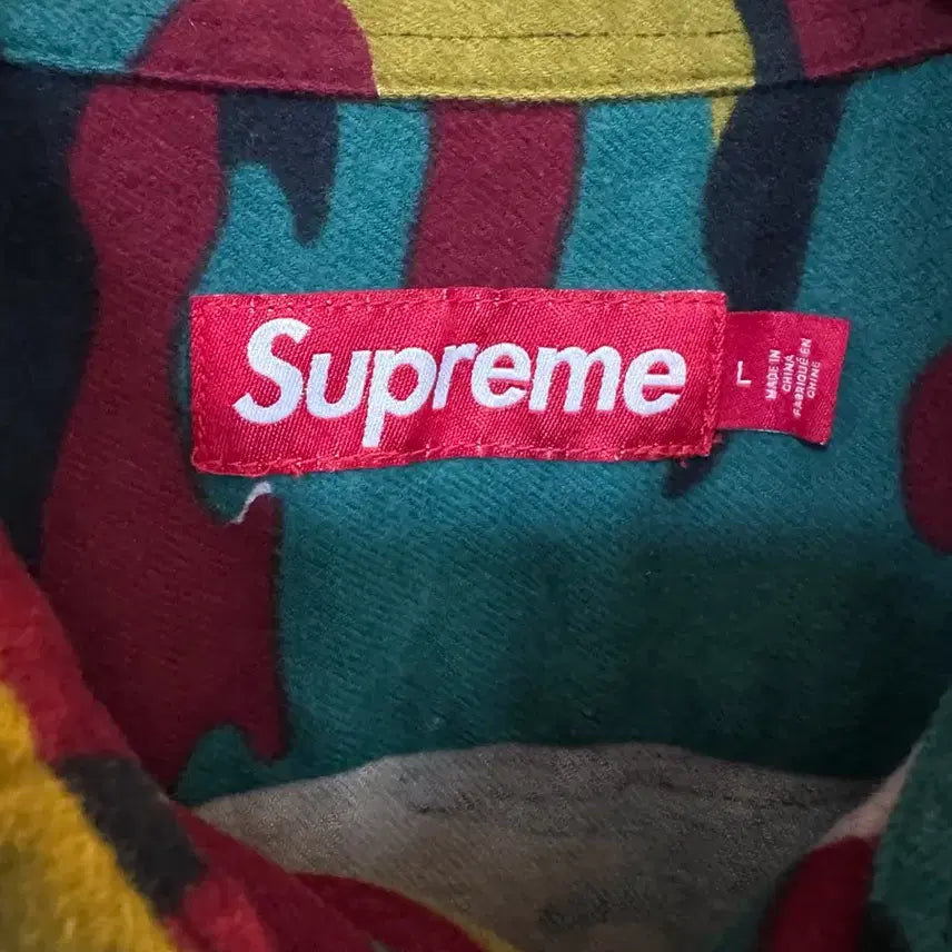 [SOLD OUT] [L]슈프림 플란넬 셔츠 카모 - 23FW