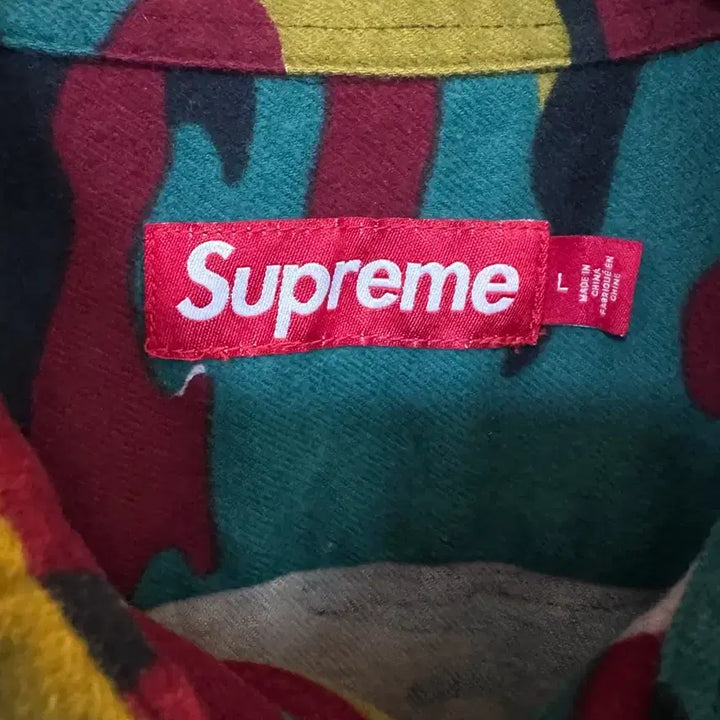 [SOLD OUT] [L]슈프림 플란넬 셔츠 카모 - 23FW
