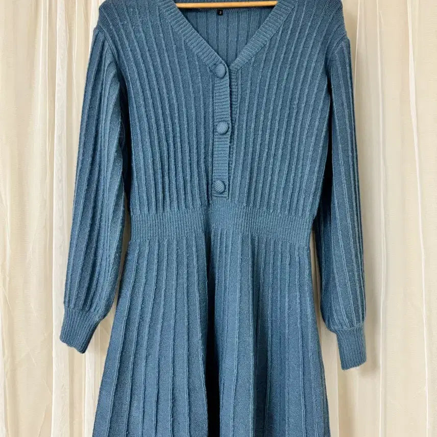 [BUNJANG] Pleated Knit Dress / 빅사이즈 플리츠 니트 원피스