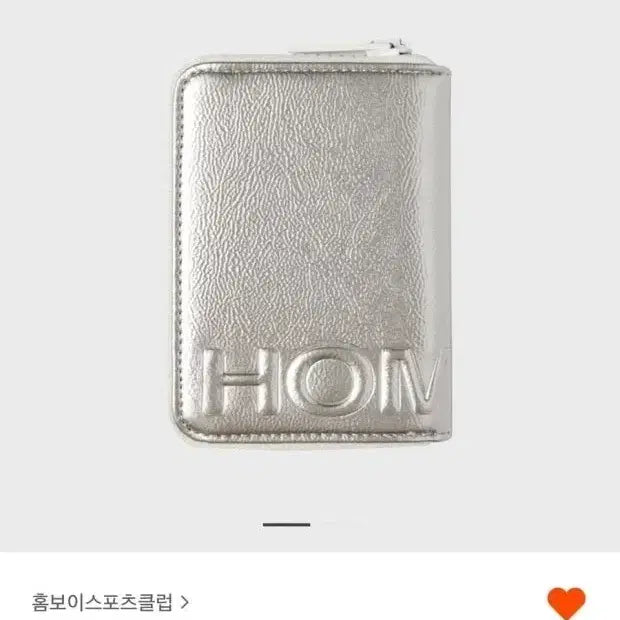 [BUNJANG] HOM Sports Club Silver Wallet / HOM 스포츠클럽 실버 지갑