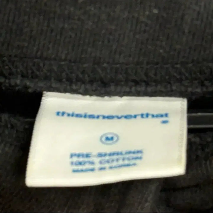 [BUNJANG] thisisneverthat Lettering Black Heavyweight Sweatshirt M / 디스이즈네버댓 레터링 블랙 헤비웨이트 스웻셔츠 M