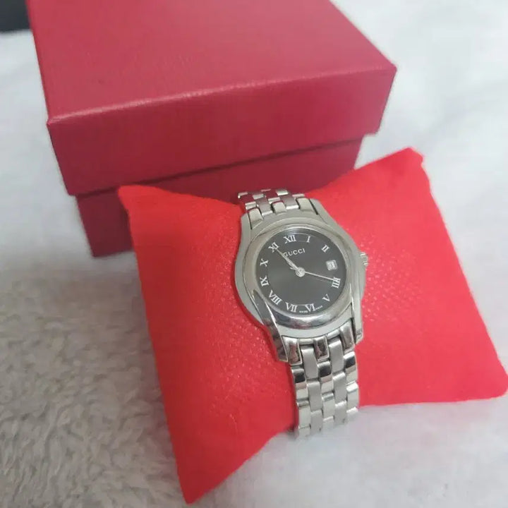 [BUNJANG] Gucci Black Circle Watch / 구찌 정품 블랙써클 5500 명품시계택포