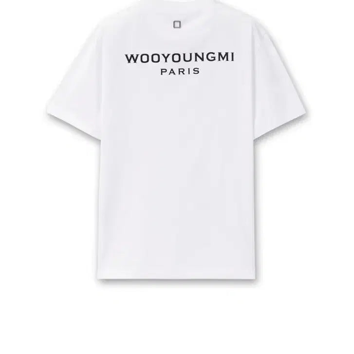 [SOLD OUT] [새상품]우영미 코튼 백로고 티셔츠 화이트 - 25FW