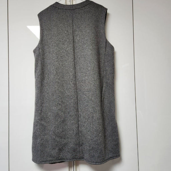[BUNJANG] Swannee Long Vest - Gray - Size 77 / 스와니 고급롱조끼 롱베스트 멋스러워요 77사이즈