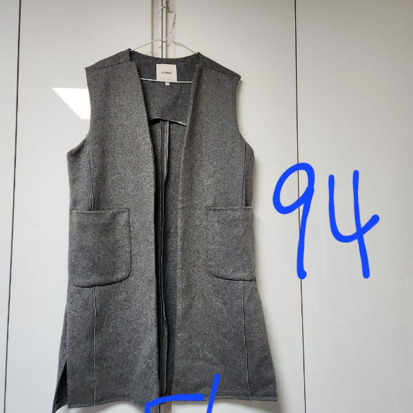 [BUNJANG] Swannee Long Vest - Gray - Size 77 / 스와니 고급롱조끼 롱베스트 멋스러워요 77사이즈