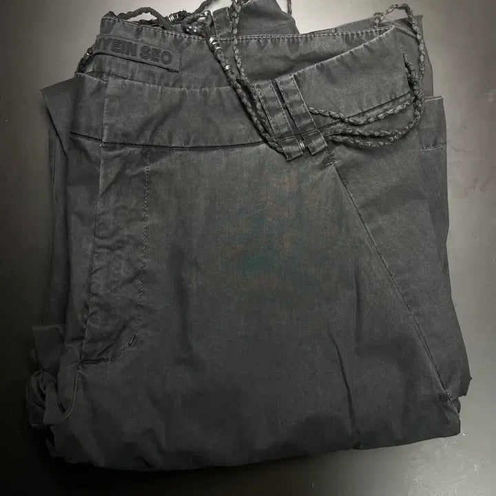[BUNJANG] Hyein Seo Gray Belted Trousers / Hyein seo 혜인서 Gray belted trousers