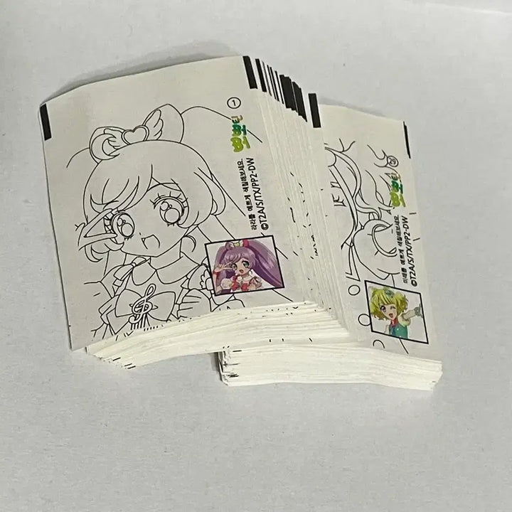 [BUNJANG] Pripara Haitai Chewing Gum Coloring Paper Collaboration / 프리파라 해태 츄잉껌 색칠 공부 종이 콜라보
