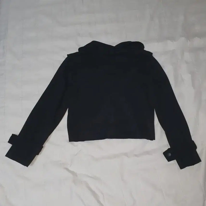 [BUNJANG] Black Suede Crop Jacket / 블랙 스웨이드 크롭 자켓