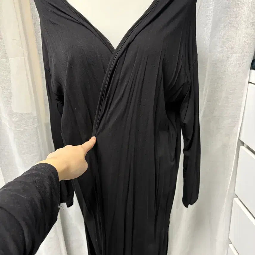 [BUNJANG] Black Long Cardigan / 블랙 롱 가디건