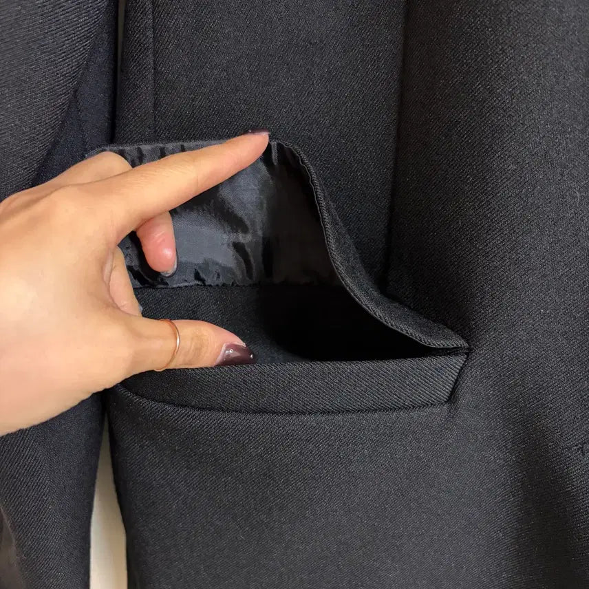 [BUNJANG] Regular Fit Black Blazer Jacket / 레귤러핏 블랙 블레이저 자켓