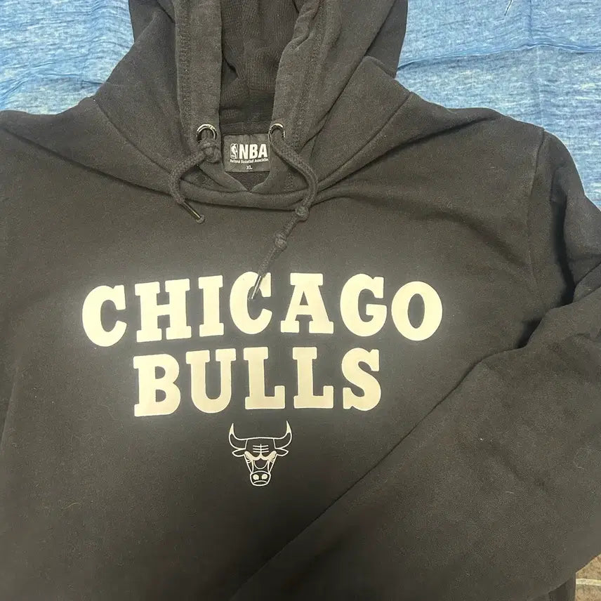 [BUNJANG] NBA Chicago Bulls Black Hoodie / NBA Chicago Bulls Black Hoodie M