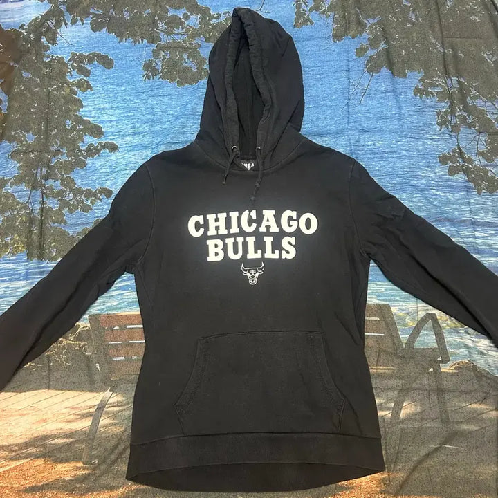 [BUNJANG] NBA Chicago Bulls Black Hoodie / NBA Chicago Bulls Black Hoodie M