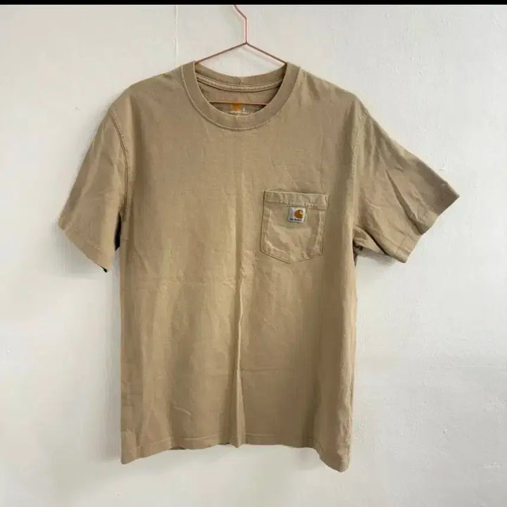 [BUNJANG] Carhartt Pocket T-Shirt Beige S / 칼하트 포켓 반팔티 베이지 S