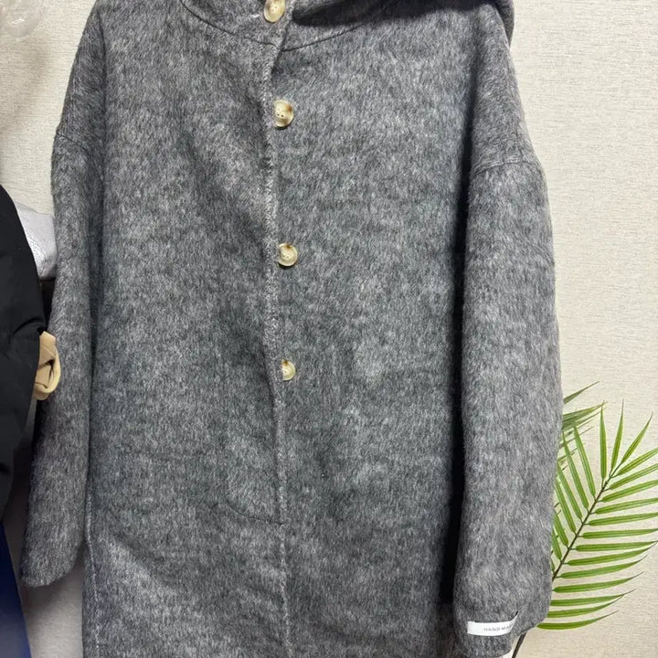 [BUNJANG] Attrangs Handmade Gray Hooded Coat / 아뜨랑스 핸드메이드코트