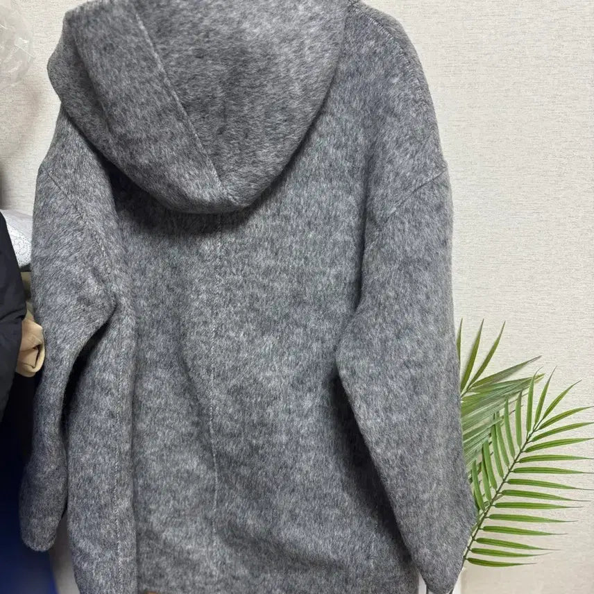 [BUNJANG] Attrangs Handmade Gray Hooded Coat / 아뜨랑스 핸드메이드코트