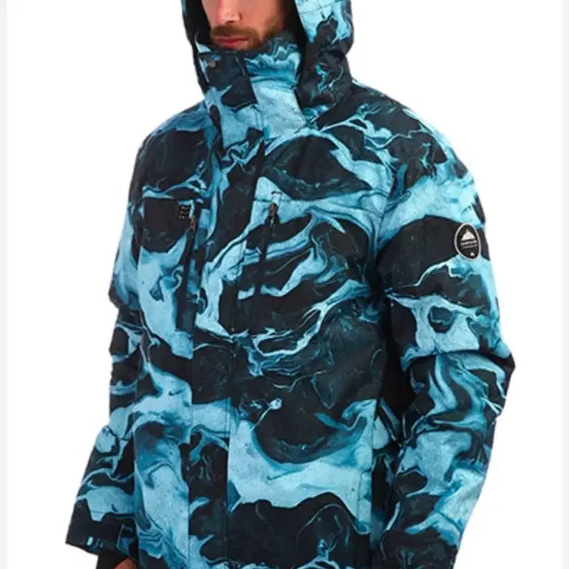 [BUNJANG] Quiksilver Mission Print Ski Jacket / 퀵실버 미션 프린트 스키 자켓 보드 자켓