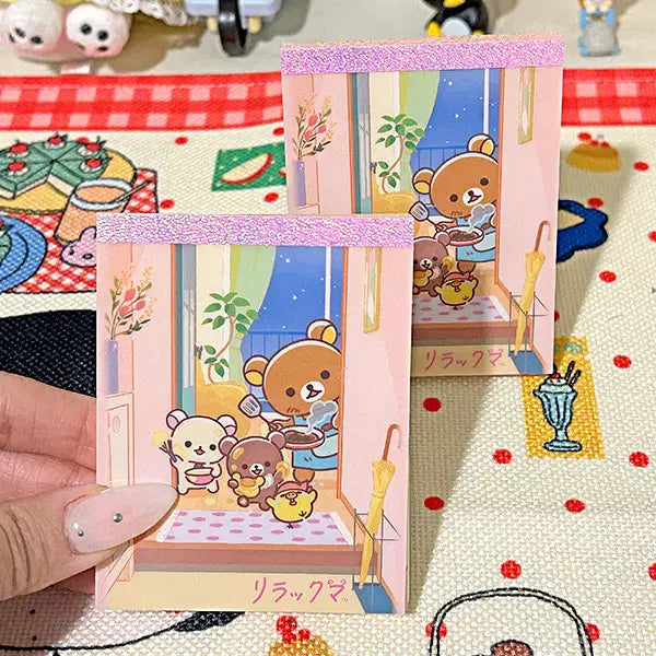 [BUNJANG] San-X Rilakkuma Mini Memo Pad / [산엑스] 리락쿠마 요리 미니 메모지 (1매) 80장 다꾸 떡메