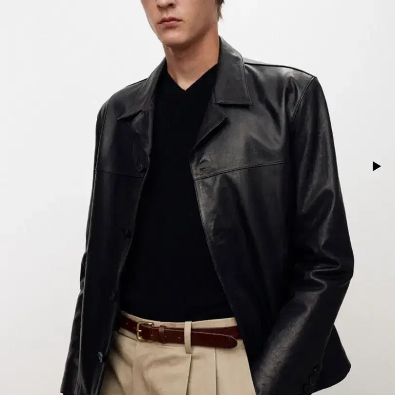 [BUNJANG] Toniq Week Leather Jacket / 25FW 토니웩 레더 자켓