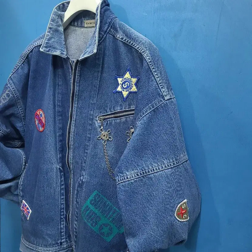 [BUNJANG] Saratime Vintage Old School Denim Jacket / 일본빈티지 올드스쿨 데님자켓