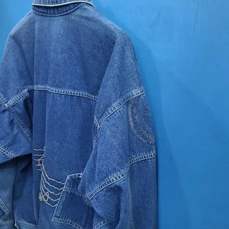 [BUNJANG] Saratime Vintage Old School Denim Jacket / 일본빈티지 올드스쿨 데님자켓