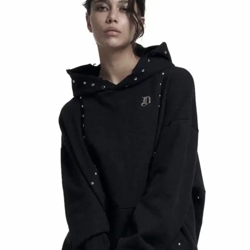 [BUNJANG] ODOR Grunge Hoodie / 오도어 스터드 그런지 후드