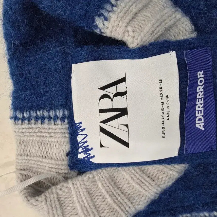 [BUNJANG] ZARA x ADERERROR Patchwork Oversized Knit Sweater / 자라 x 아더에러 패치워크 오버사이즈 니트 s-m