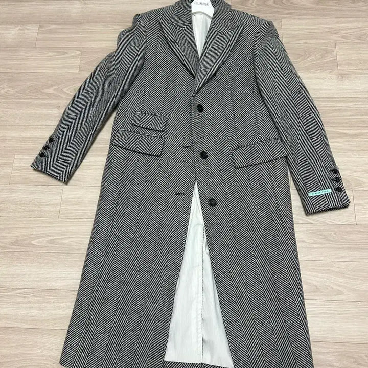 [BUNJANG] InstantFunk Herringbone Single Long Coat / 인스턴트펑크 헤링본 싱글 롱코트