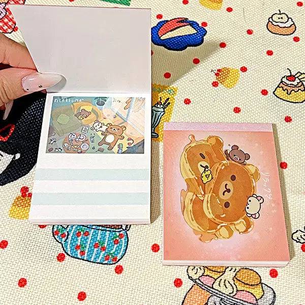 [BUNJANG] San-X Rilakkuma Pancake Mini Memo Pad / [산엑스] 리락쿠마 핫케이크 미니 메모지 (1매) 80장 다꾸 떡메