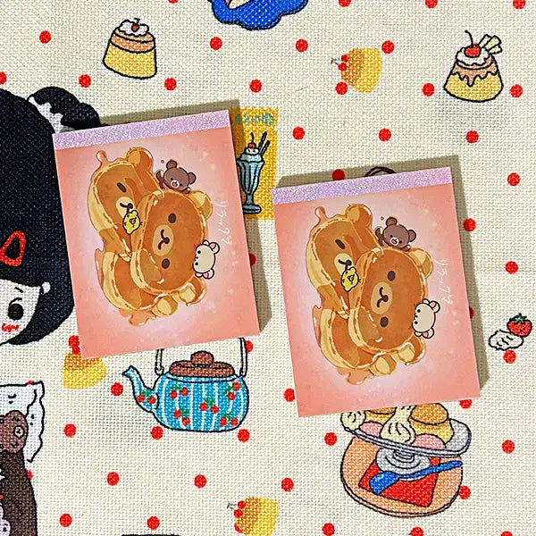 [BUNJANG] San-X Rilakkuma Pancake Mini Memo Pad / [산엑스] 리락쿠마 핫케이크 미니 메모지 (1매) 80장 다꾸 떡메